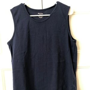 Navy Tank Top 100% Cotton